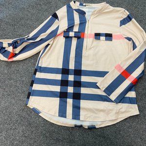 Moyabo Women Ivory Long Sleeve Top Size XL-NWOT